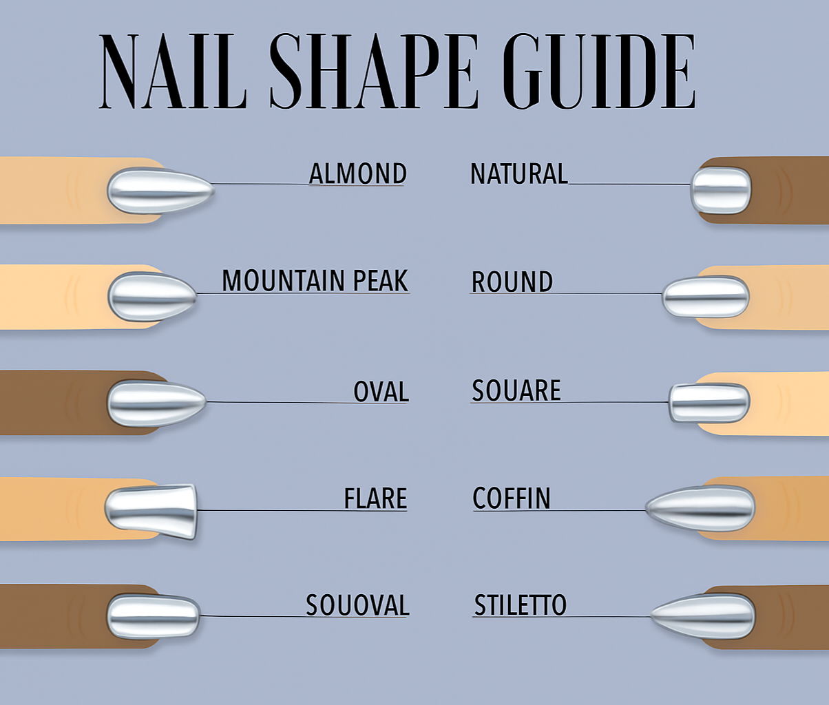 Custom made real silver metal nails